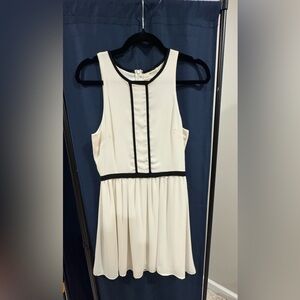 Everly Cream and Black Mini Dress